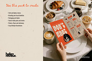 Knitted Cat Cafe Illustrations Set, an Animal Illustration by helenreveur (Thumbnail 3 of 5)