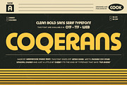 Coqerans, a Font by graphicook (Thumbnail 1 of 10)