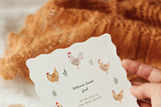 Watercolor Chickens Collection, an Animal Illustration by Jenteva Art (Thumbnail 7 of 18)
