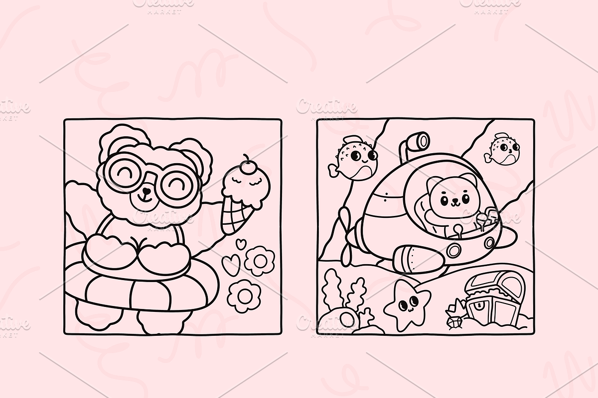 Bold & Easy Coloring Book Bundle, an Empty State Illustration by Neon Studio (Photo 20 of 32)