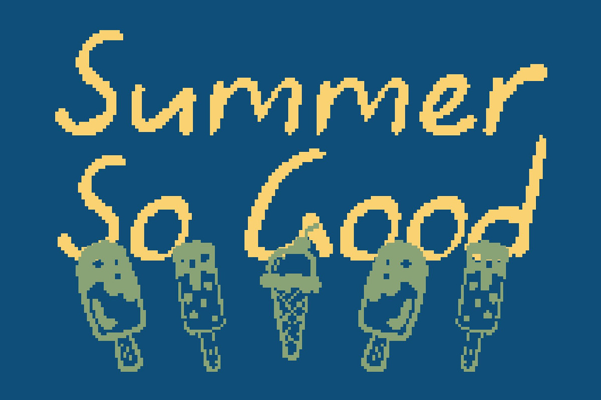 CS Buckle Pixel, a Handwritten Font by Craft Supply Co. (Photo 7 of 8)