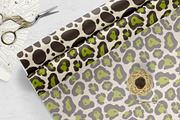 Wild Animal Prints Set Coffe & Lime, a Pattern Graphic by Oksana Dovhopol Art (Thumbnail 5 of 19)
