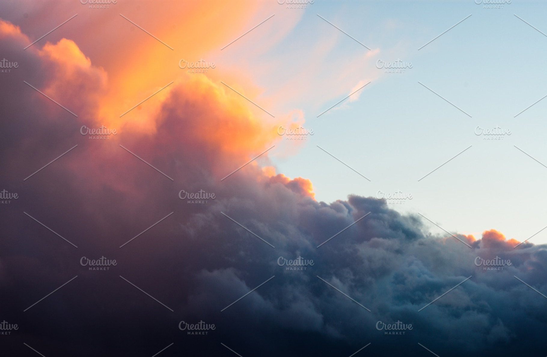 Clouds featuring clouds, colourful, and colourful backgrounds, a Nature Photo by Noteless Space