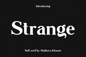 Strange - Soft Serif