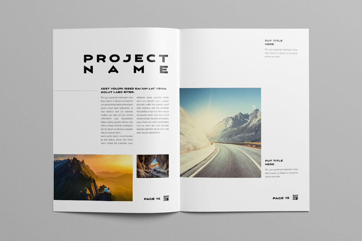 Photo Book Layout | Canva, a Brochure Template by Pixelpick (Photo 8 of 11)