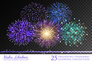 VECTOR GLOWING COLLECTION / BRUSHES, a Background Graphic by Nadin_Lebedeva (Thumbnail 2 of 11)