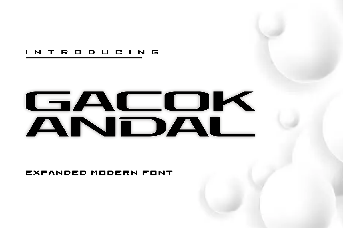 Gacok Andal Font, a Sans Serif Font by agusariyadi (Photo 1 of 4)