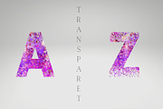 Pink Glitter Alphabet Letters, a Graphic by tahananeart (Thumbnail 2 of 3)