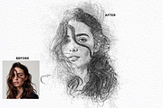 Expressive Scribble Sketch FX, an Action Add-On by Studio Retouch (Thumbnail 6 of 14)