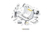 Isometric Lines Illustrations Set, a Person Illustration by Rassko (Thumbnail 8 of 12)