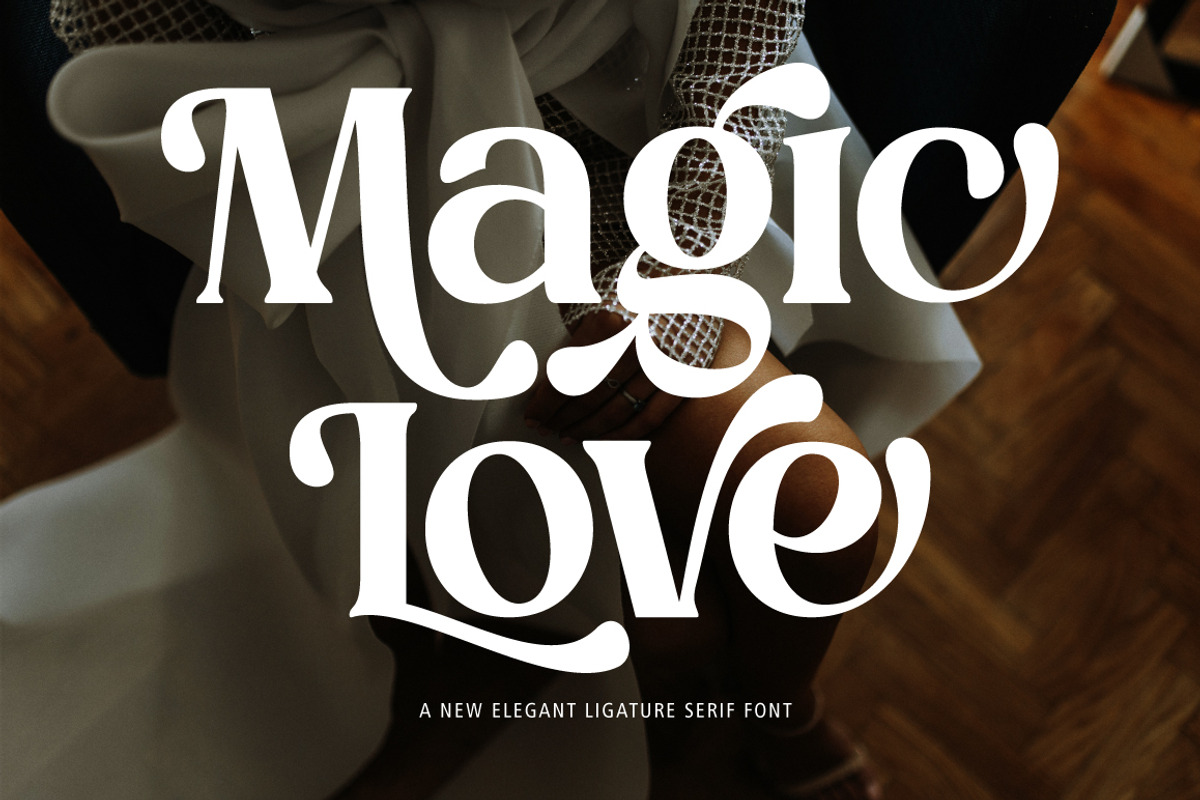 Magic Love Elegant Serif Font, a Serif Font by Cut Story (Photo 1 of 11)