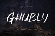 Ghubly - Font, a Handwritten Font by artchiles_design (Thumbnail 1 of 5)