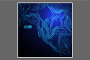 -50% Circuit boards backgrounds set, a Background Graphic by frost_newt (Thumbnail 5 of 11)