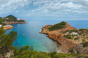 Summer sea bay (Spain)., a Nature Photo by YuriyB
