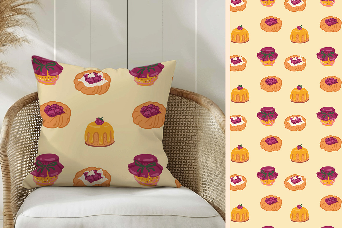 Pies & Pastries patterns clipart, a Food Illustration by Carpet Tapete Pretzel (Photo 14 of 15)