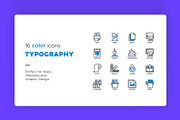 Typography | 32 Icons Set, an Outline Icon by Marina Silence (Thumbnail 4 of 16)