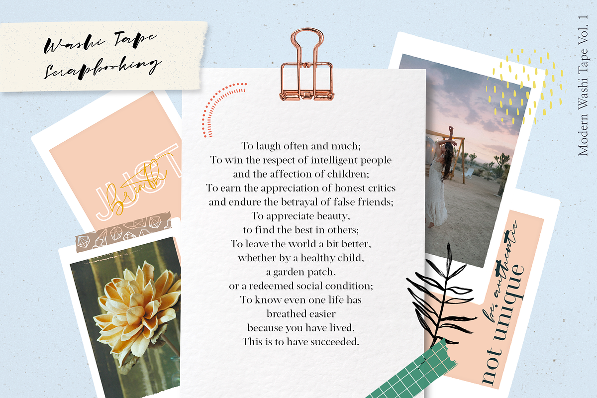 NEW! 30 Modern Washi Tape Vol1 preview 4