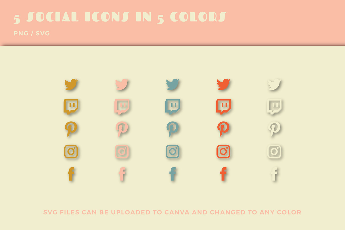 Youtube: 70s Retro Branding Kit, a Social Media Template by Liseno Designs (Photo 5 of 7)