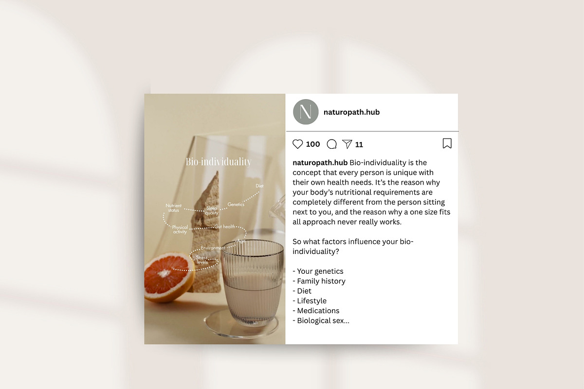 Nutrition Instagram Reels Canva, a Social Media Template by Naturopath Hub (Photo 8 of 8)