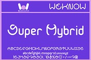Super Hybrid font, a Font by weknow (Thumbnail 1 of 8)