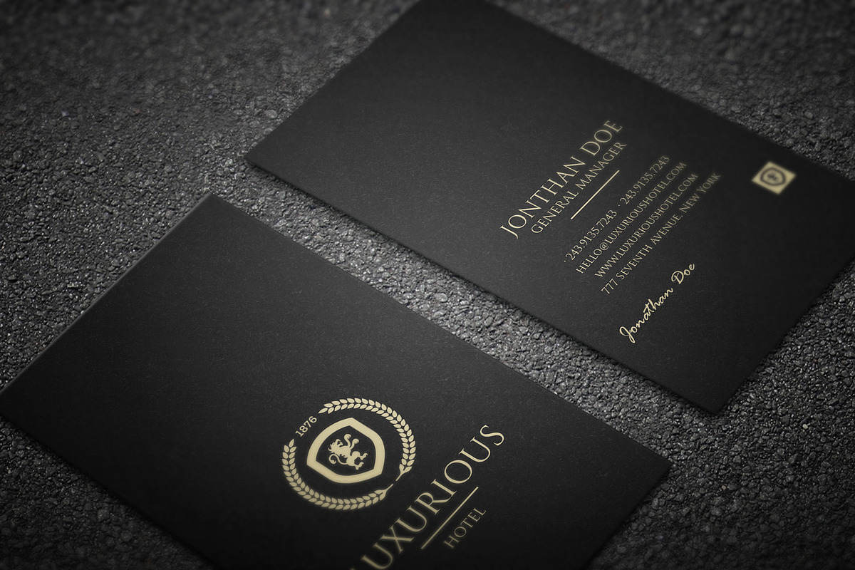 Luxurious business card, a Business Card Template by GraphicsEgg (Photo 1 of 2)