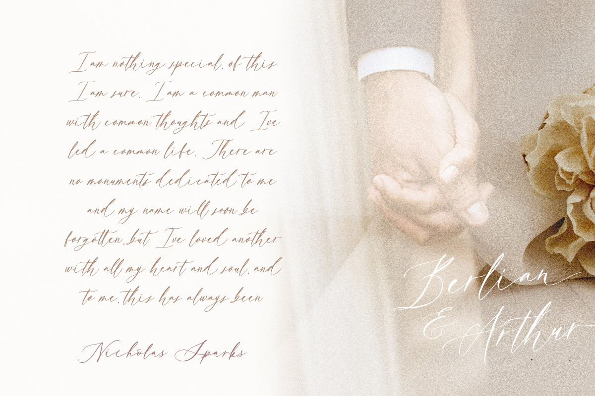 Bitter Love - Modern Calligraphy, a Script Font by Bale Type (Photo 2 of 10)