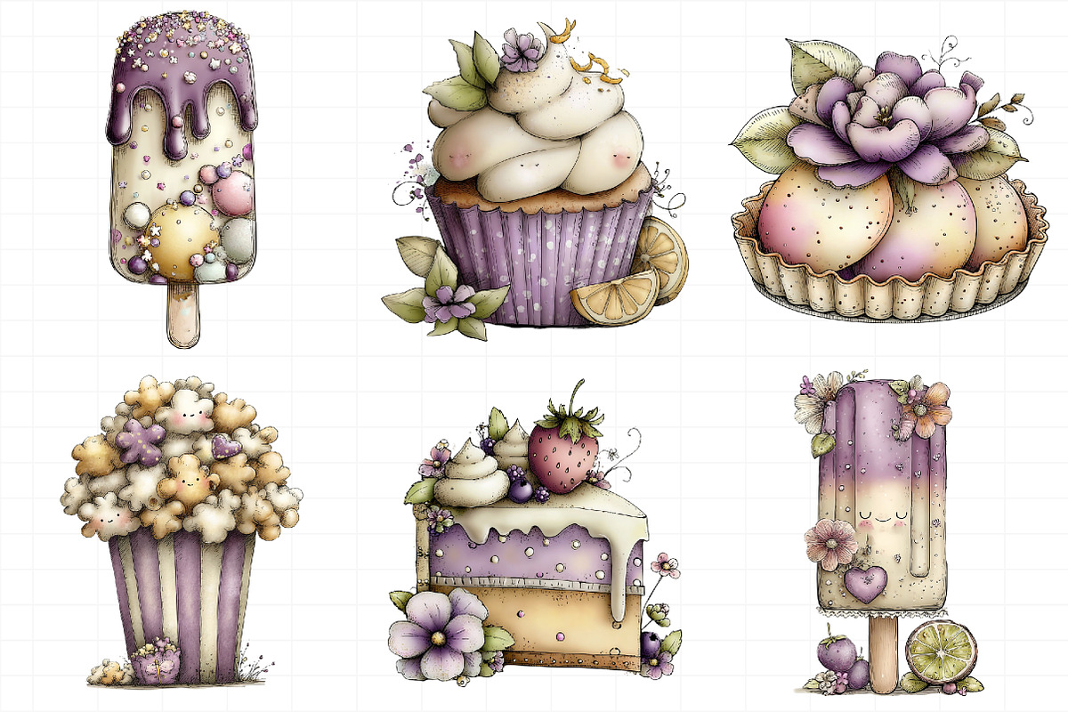 Whimsical Summer Sweet Treats Clipar, an Illustration by Daily.Designs (Photo 6 of 8)