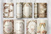 59 Vintage Rose Wedding Journal Kit, a Pattern Graphic by LA Design (Thumbnail 7 of 10)