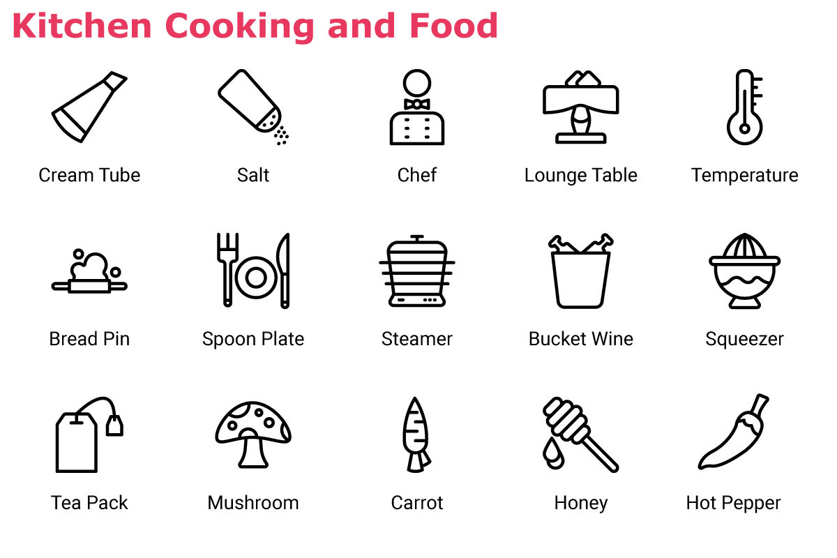 Kitchen Cooking and Food, an Outline Icon by Color Cubes (Photo 5 of 8)