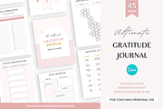 Gratitude planner Canva template, a Design Template by Cate Creates (Thumbnail 1 of 9)
