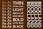 Beckland Serif Font Family, a Serif Font by Artiveko (Thumbnail 2 of 8)