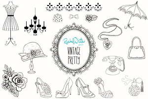 Vintage Pretty Things, Vector & PNG