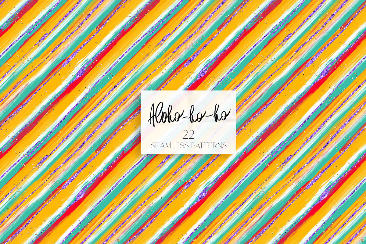 Tropical Santa Christmas Patterns, a Pattern Graphic by KaramfilaS (Photo 23 of 28)