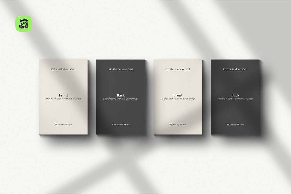 EU Business Card Mockups—Affinity v3, a Books & Magazine Mockup by Sasha Lantukh (Photo 9 of 17)