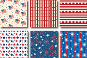 Fourth of July Seamless Pattern, a Pattern Graphic by DreamCafeArt (Thumbnail 6 of 7)