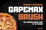 Gapemax Brush, a Handwritten Font by QR Design Studio (Thumbnail 1 of 8)