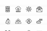 25 SaaS & Cloud Tools Icons, an Icon by IconBunny (Thumbnail 2 of 2)