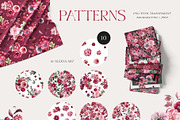 Viva MAGENTA floral collection, an Illustration by AleksaArt (Thumbnail 12 of 15)
