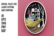 Woodland Shadow Box SVG Bundle, an Object Graphic by HelloWood (Thumbnail 2 of 5)