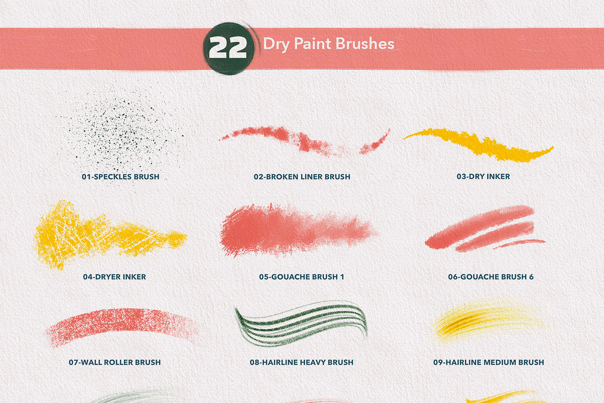 Wet & Dry Procreate Brush Set, a Brush Add-On by Shoutbam (Photo 13 of 15)