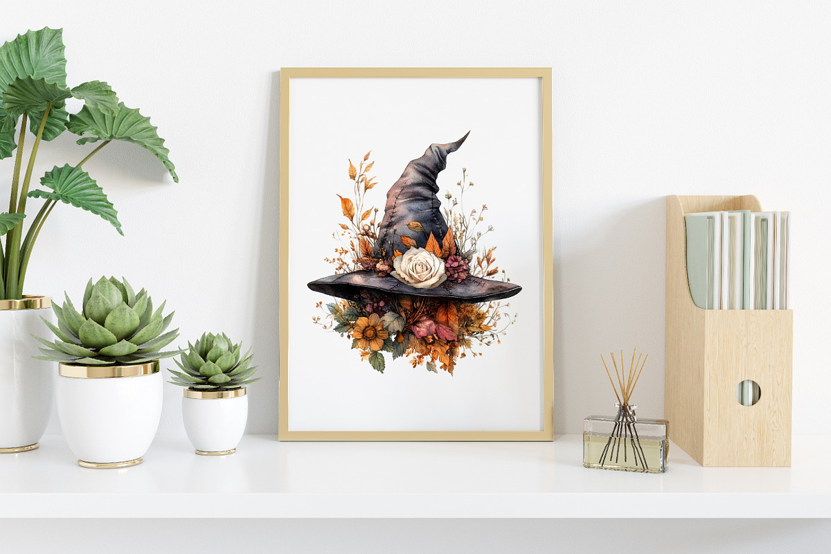 Brown Halloween White Roses Clipart, an Illustration by Canvas Craft (Photo 6 of 7)