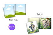 Canva Square Book Mockup Bundle, a Templates & Theme by Ms Tonia Designs (Thumbnail 4 of 9)
