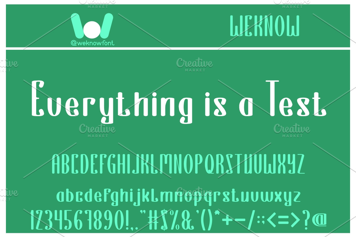 Everything is a test font, a Font by weknow (Photo 2 of 5)