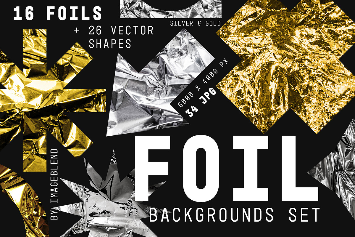 Foil backgrounds, metallic textures, a Background Graphic by Imageblend (Photo 1 of 6)