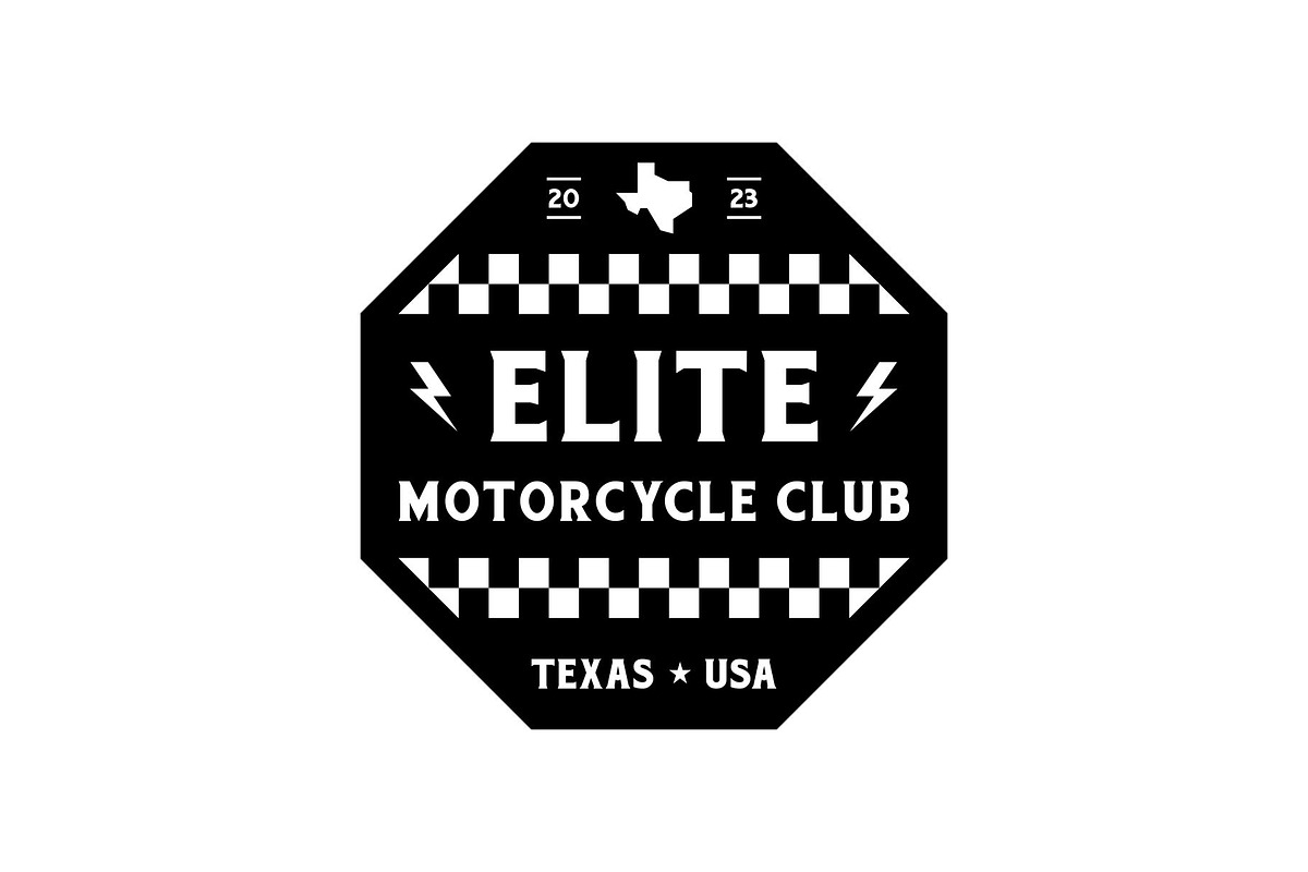 Vintage Retro Motorcycle Club Badge, a Branding & Logo Template by Buqancreative