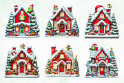 Watercolor Cute Mini Christmas House, an Illustration by Creative Art (Thumbnail 3 of 4)