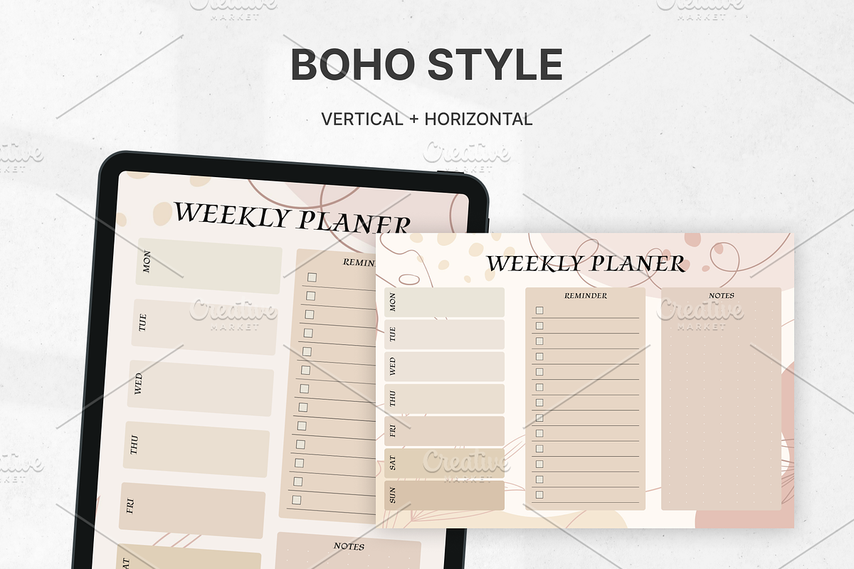 Weekly Planner Printables Templates, a Templates & Theme by Digital_Mind (Photo 6 of 10)