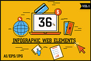 Infographic Web Elements Vol - 1, an Education Illustration by Allies Interactive (Thumbnail 1 of 7)