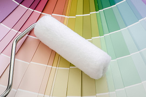Paint roller foregrounding colorful, an Industrial Photo by 1miromiro