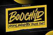 Boochild - Natural Handwritten Brush, a Script Font by Gassstype (Thumbnail 1 of 8)